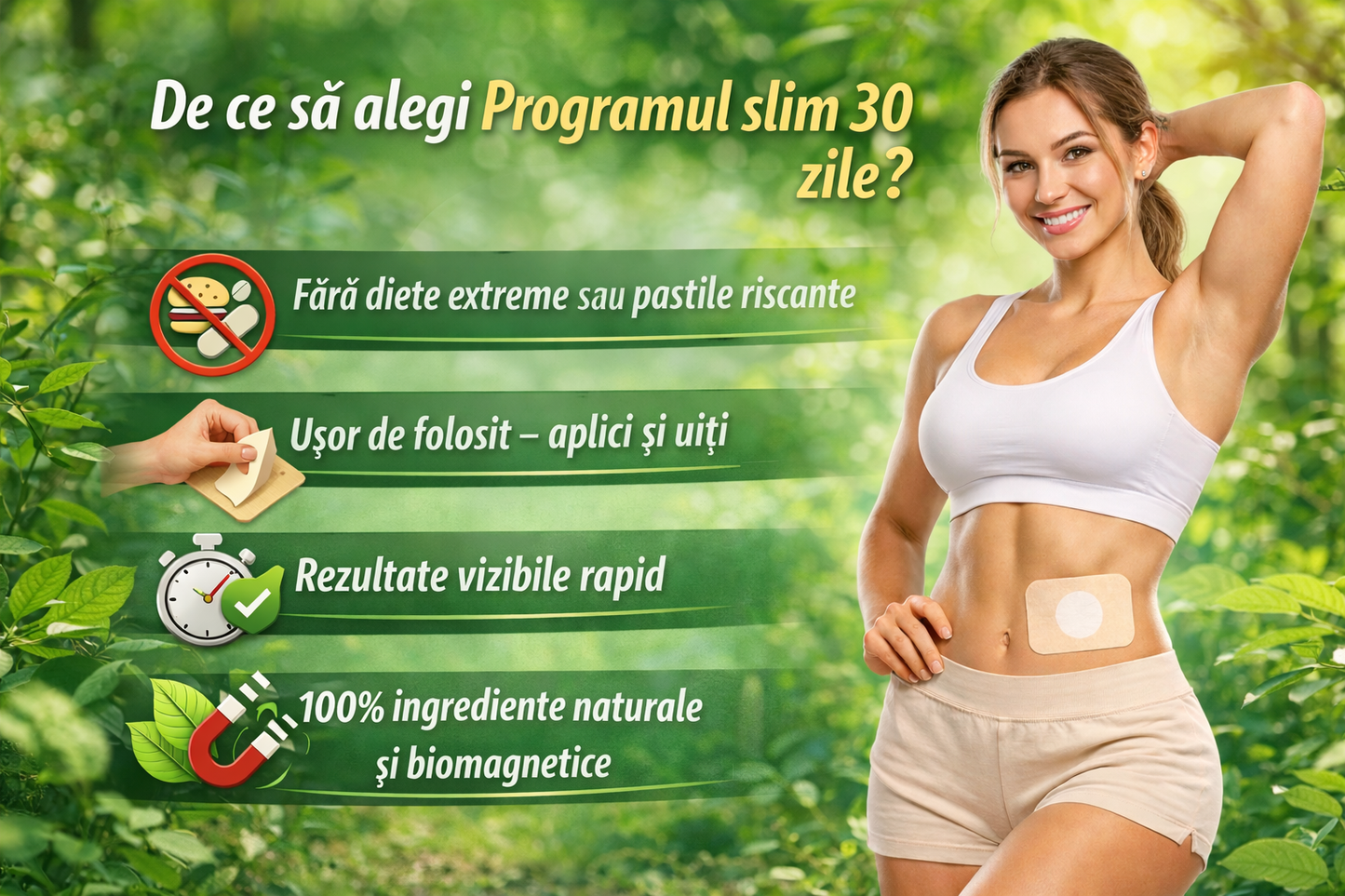 Program slim 30 zile(30 plasturi)