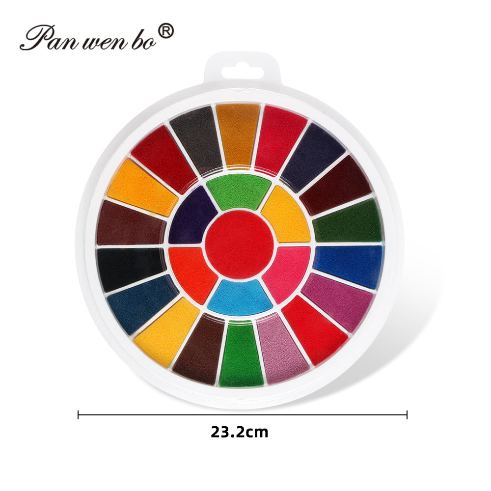 Set de Pictură cu Degetele cu 12 Culori + Carte de Desen