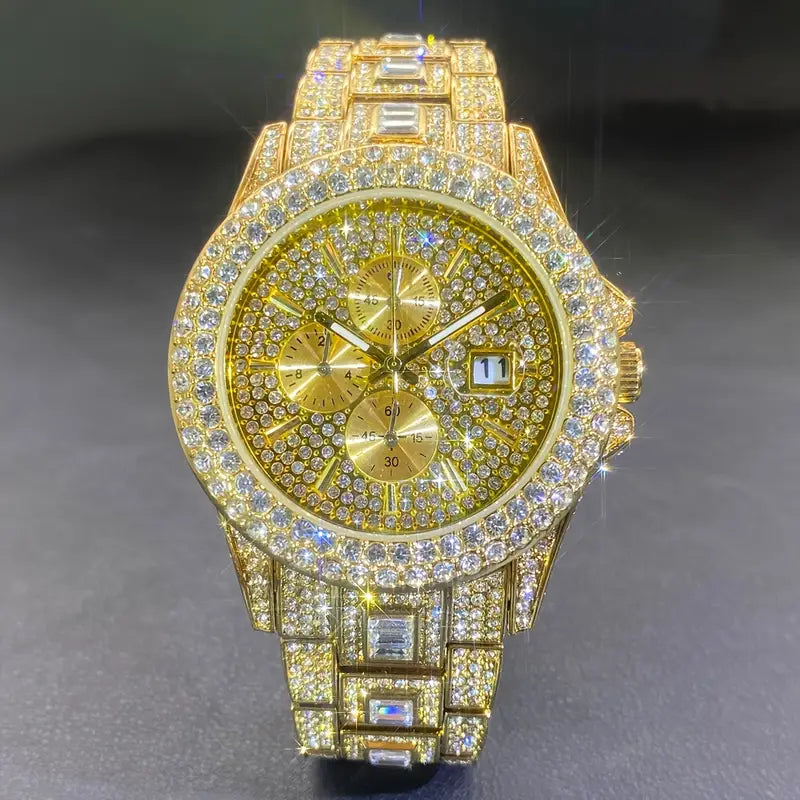 Ceas Royale Iced Cu Diamante False