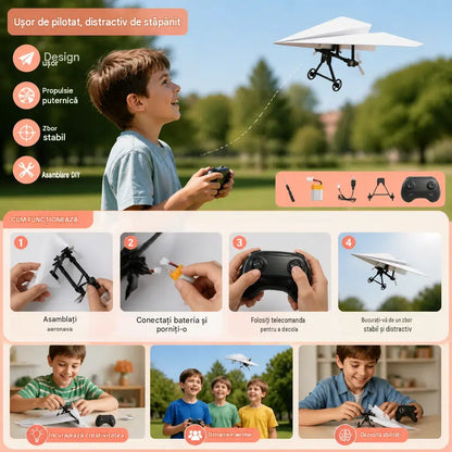 Kit cu Telecomandă pentru Avioane de Hârtie
