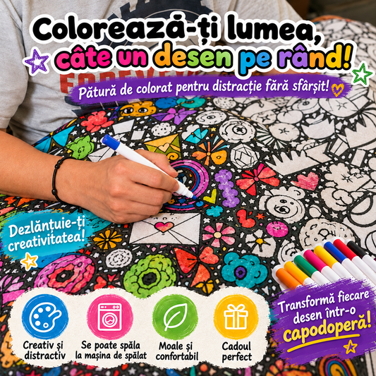 Paturica de Colorat Reutilizabilă 70x100
