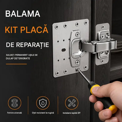 Kit de ranforsare balamale cu placă de fixare 5+5 Gratis